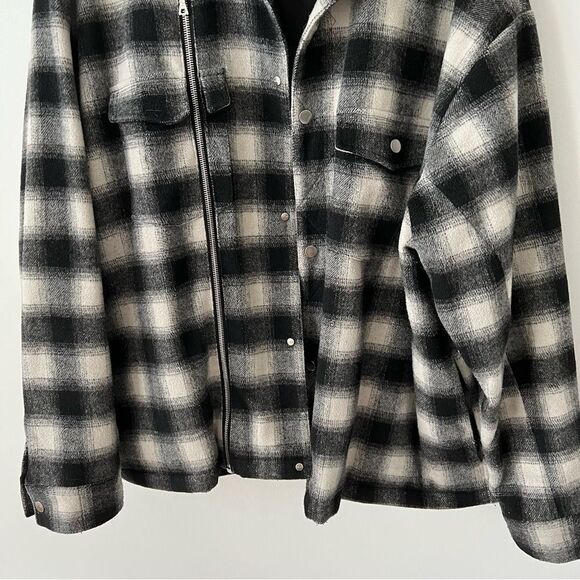 STAMPD asher flannel shirt jacket shacket - Picture 4 of 9